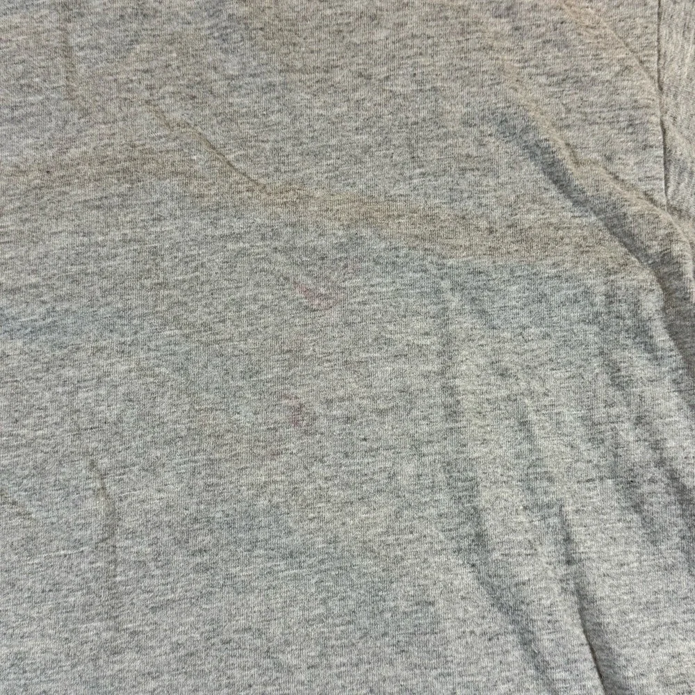 Vtg Nike Center Swoosh Spell Out Logo Mens Sz L Gray T-Shirt Made With USA Fabri